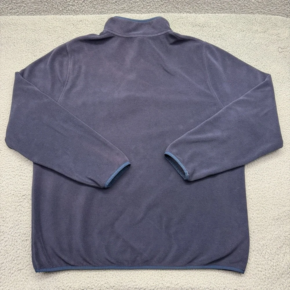 32 Degrees Heat Mens XL Navy Blue Fleece Quarter Button Pullover Sweater Jacket